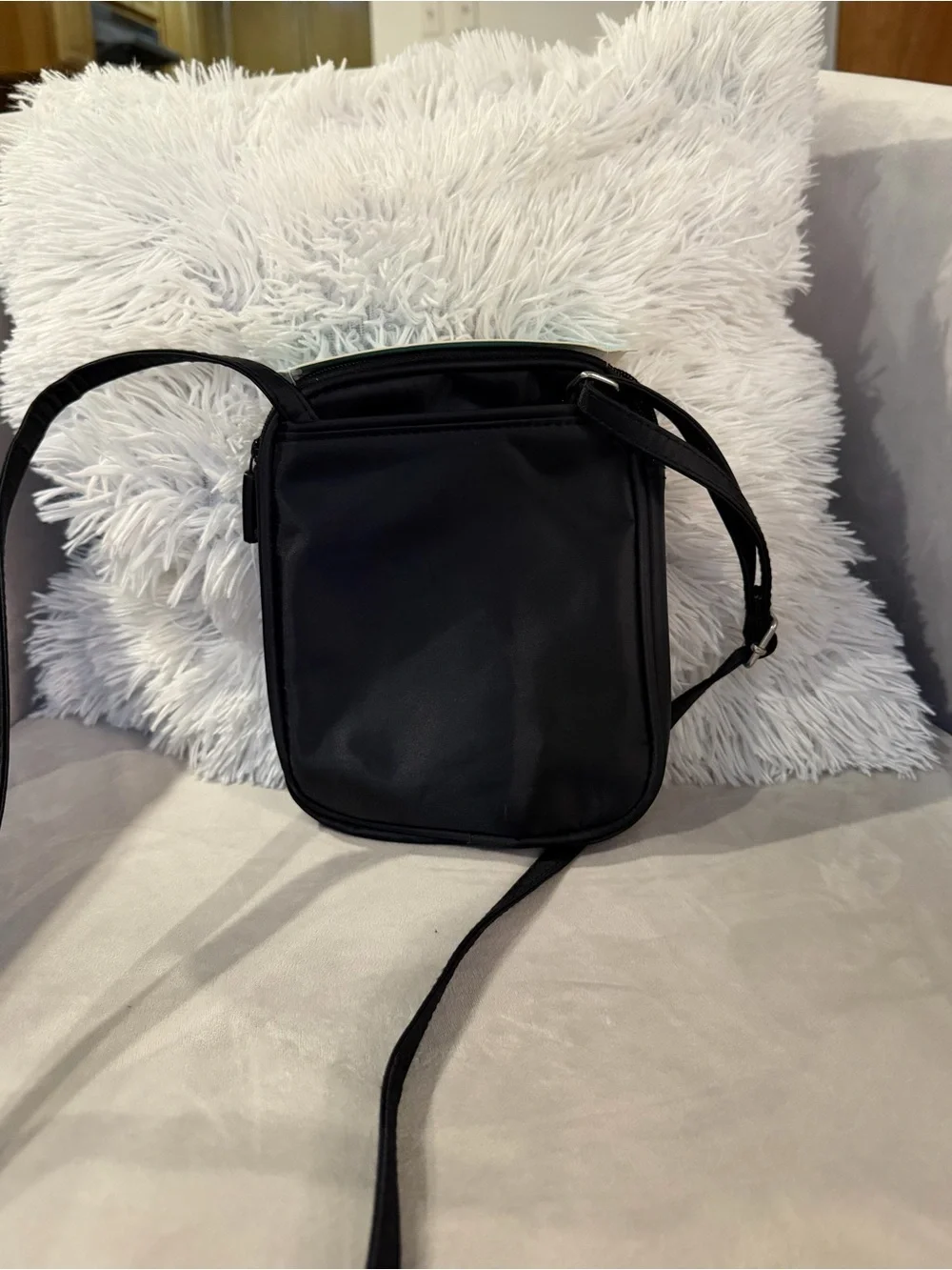 Black Crossbody Security Pouch - RFID Protection